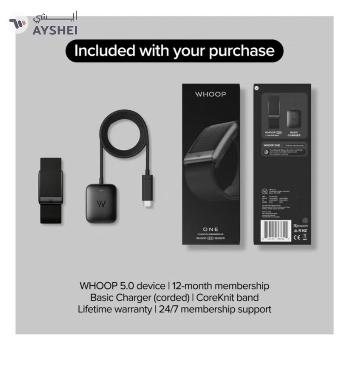 Whoop One – 12-Month Membership – 5.0 Health and Fitness Wearable-1-portrait