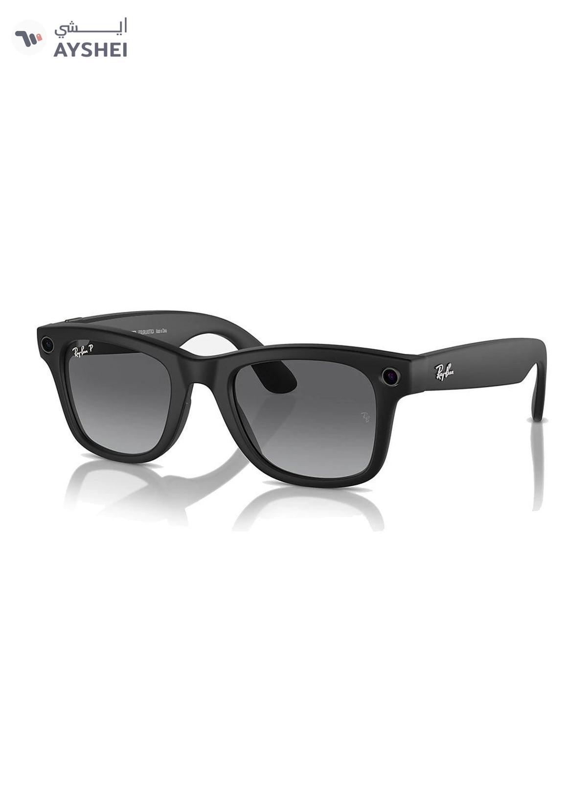 Ray-Ban - Wayfarer Smart Glasses With Meta Ai, Audio, Photo, Video Compatibility - Matte Black-0-portrait