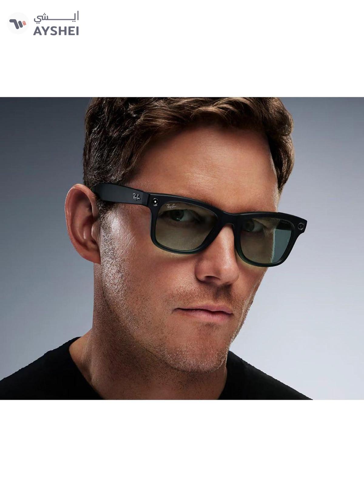 Ray-Ban - Wayfarer Smart Glasses With Meta Ai, Audio, Photo, Video Compatibility - Matte Black-0-portrait