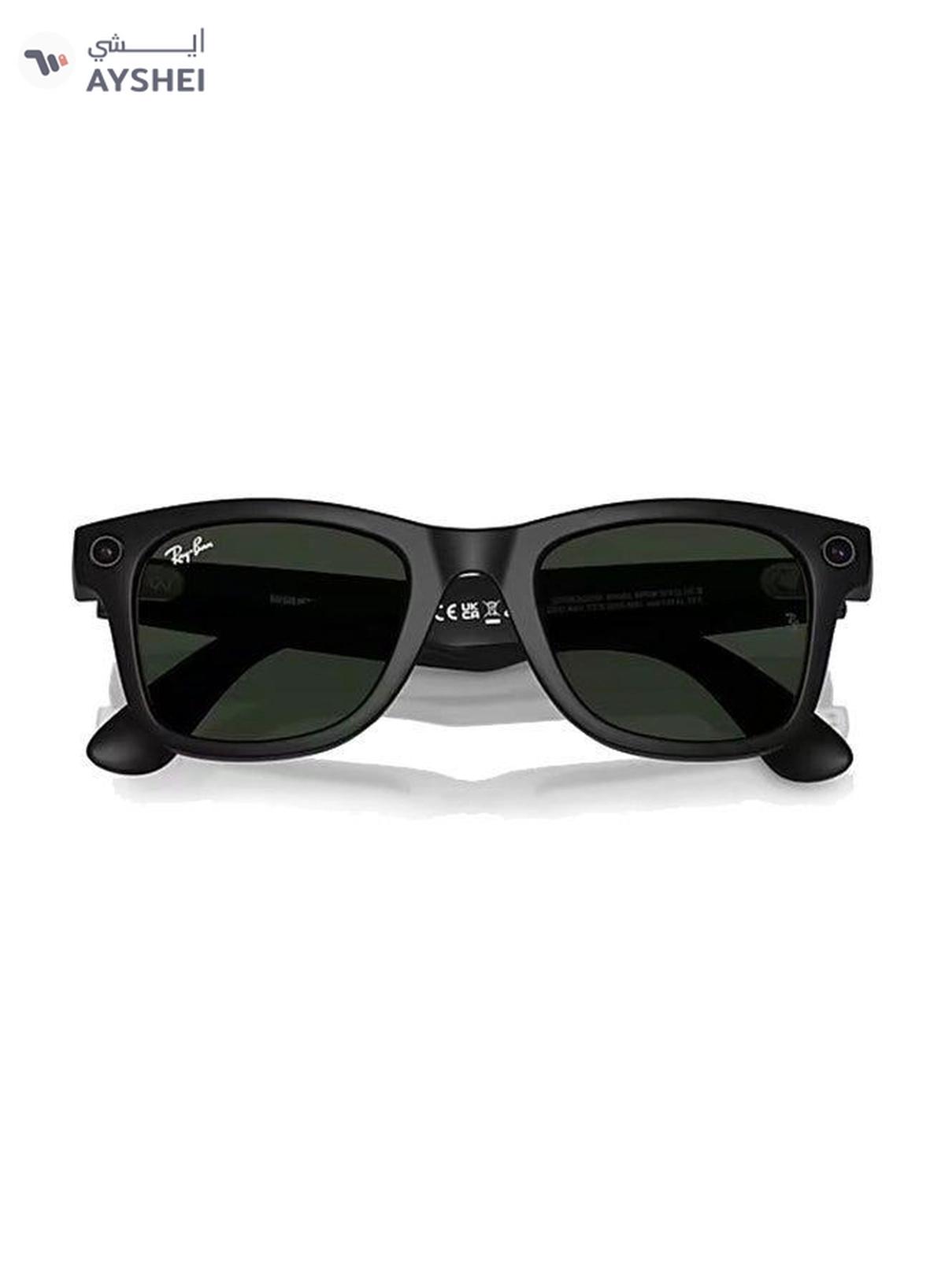 Ray-Ban - Wayfarer Smart Glasses With Meta Ai, Audio, Photo, Video Compatibility - Matte Black-3-3