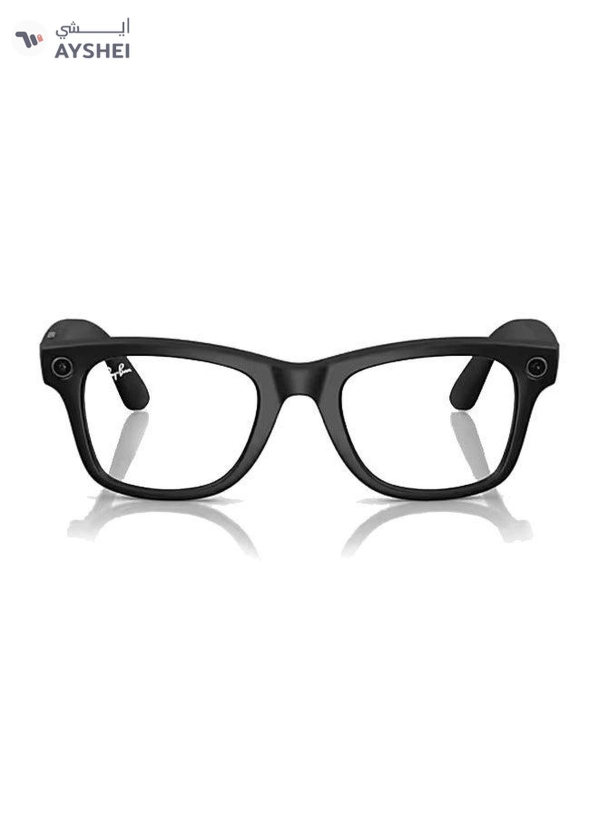 Ray-Ban - Wayfarer Smart Glasses With Meta Ai, Audio, Photo, Video Compatibility - Matte Black-4-4