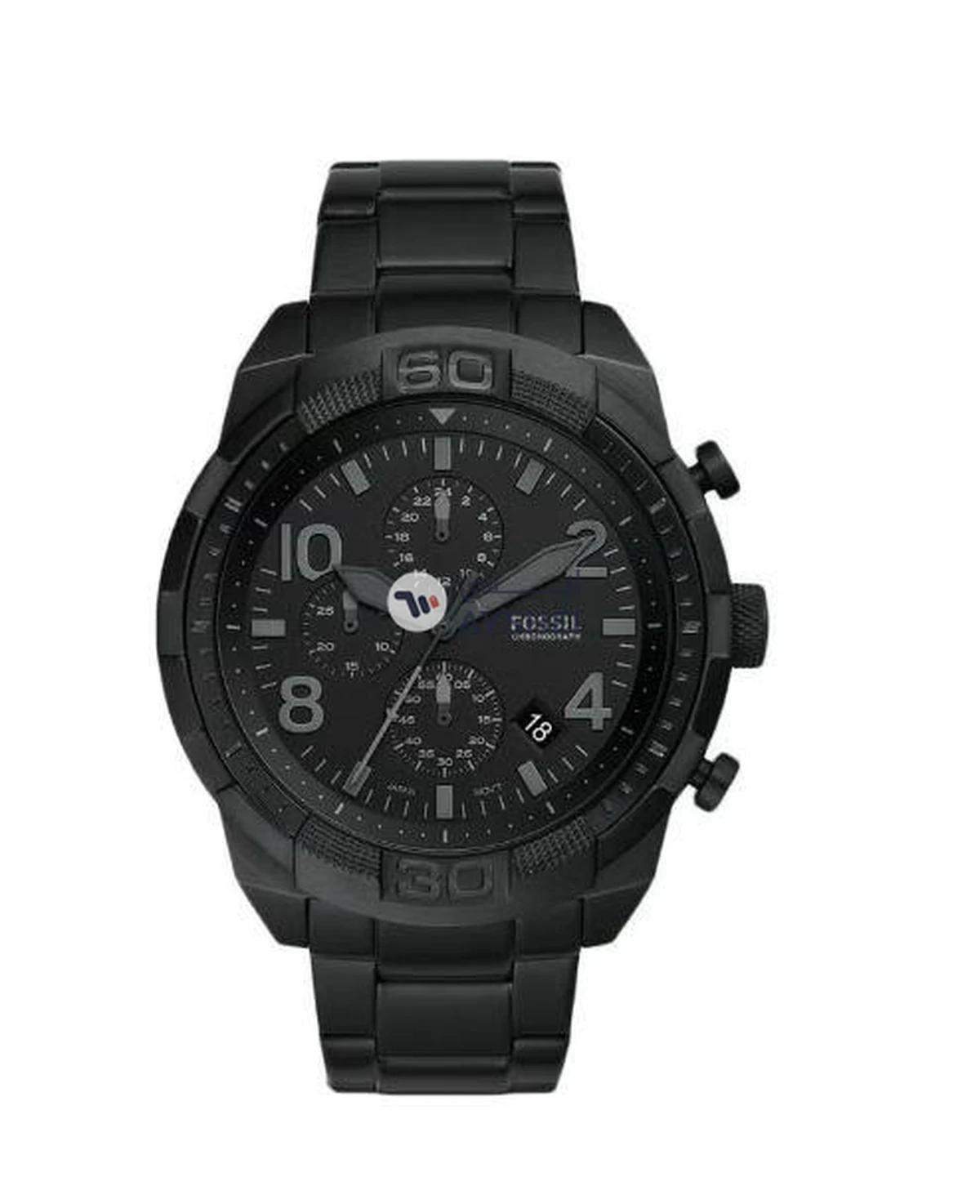 FOSSIL Men's Bronson Chronograph Watch FS5712 - 50 mm - Black-0-portrait