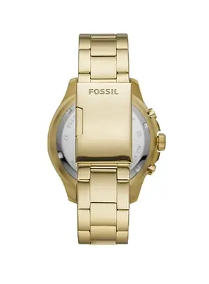 Fossil Men's Water Resistant Chronograph Watch FS5727 - 46 mm - Gold