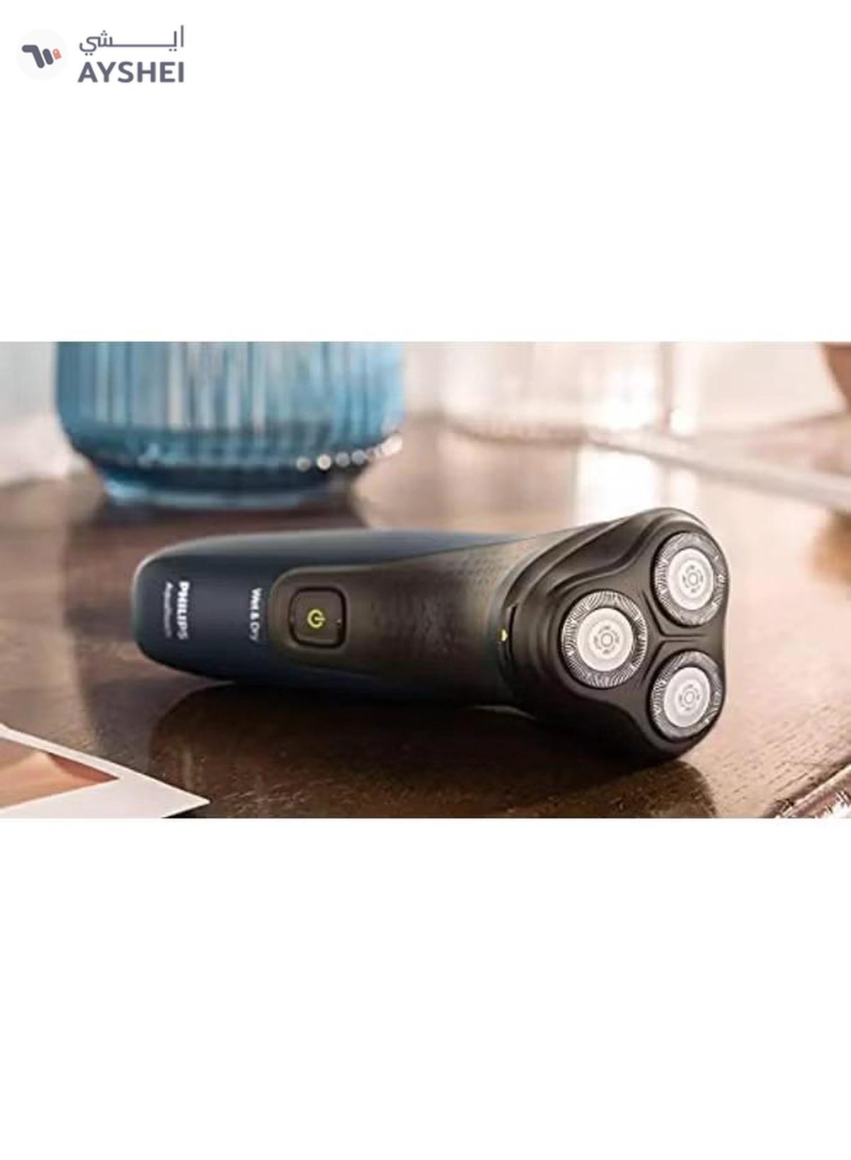 Philips Shaver Series 1000 Wet Or Dry Electric Shaver S1121/40, 2 Years Warranty Black/Blue-4-4