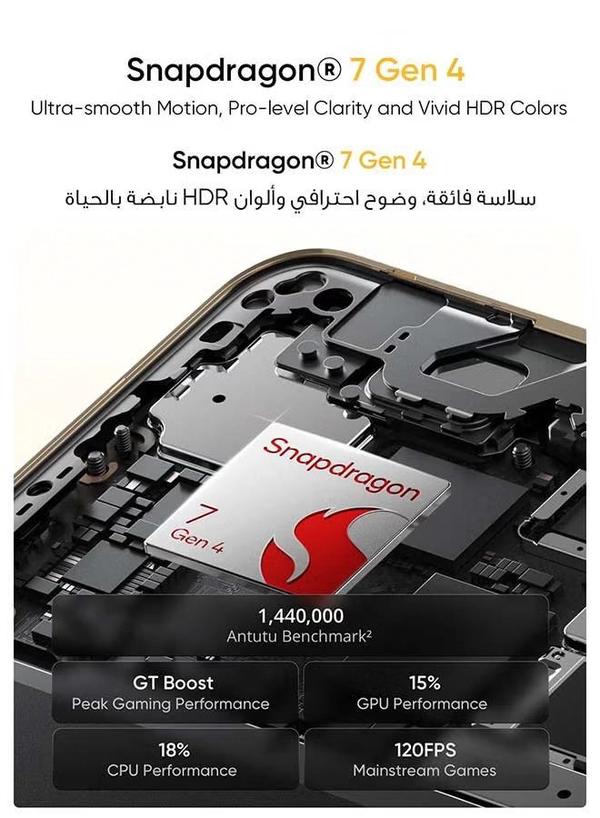 Realme 16 Pro+ 5G Dual SIM 12GB RAM 512GB Master Gold - International Version