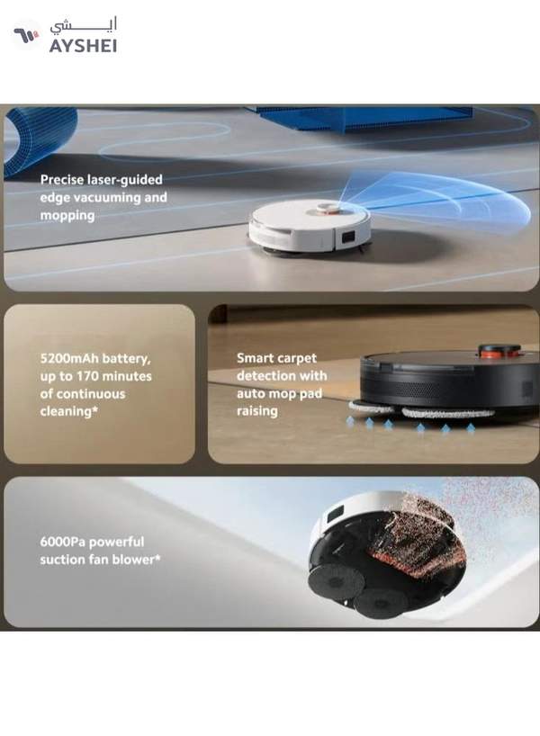 Xiaomi Robot Vacuum S20 Plus | 360° LDS Laser Navigation