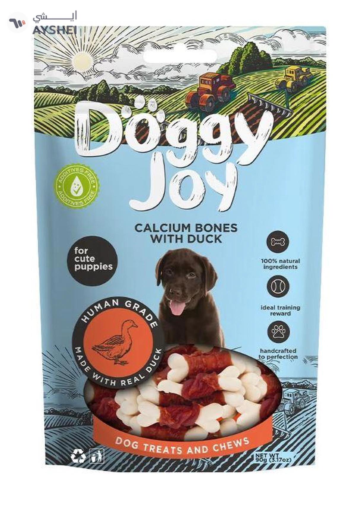 Doggy Joy Calcium Bones with Duck Puppy Treats 90g-0-0