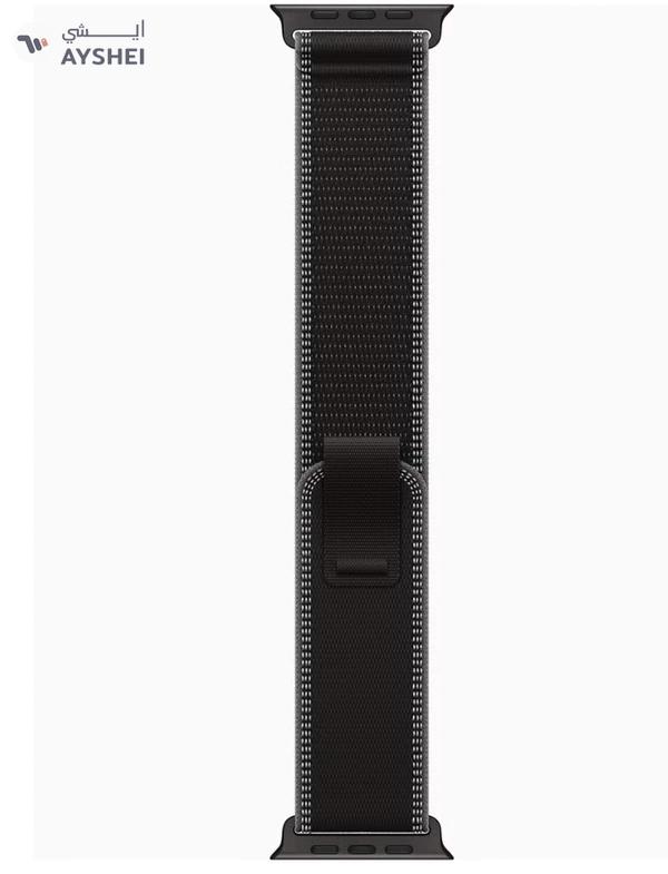 Apple Watch Ultra 3 GPS + Cellular 49mm (TDRA Version) Black Titanium Case With Black/Charcoal Trail Loop - S/M