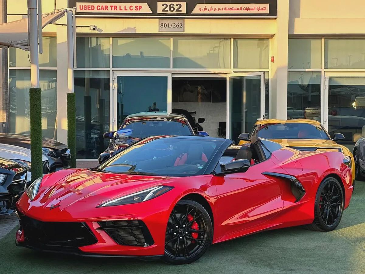 CHEVROLET CORVETTE C8 3LT GCC 2023 70th anniversary Hardtop Convertible Free Contract Service Till-0-0