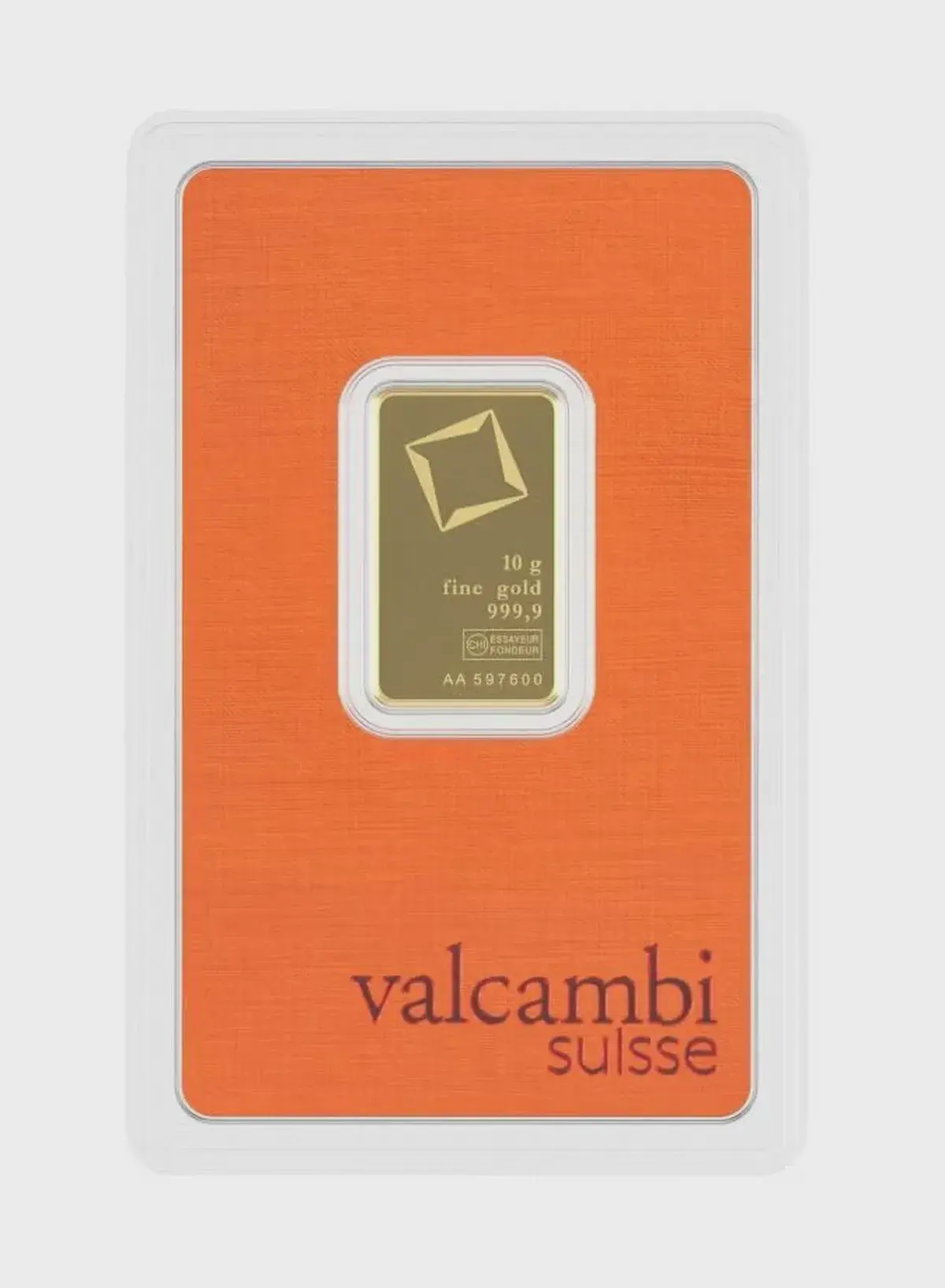 Valcambi Suisse 10g 24K (999.9) Pure Minted Gold Bar - Variable Design-2-2