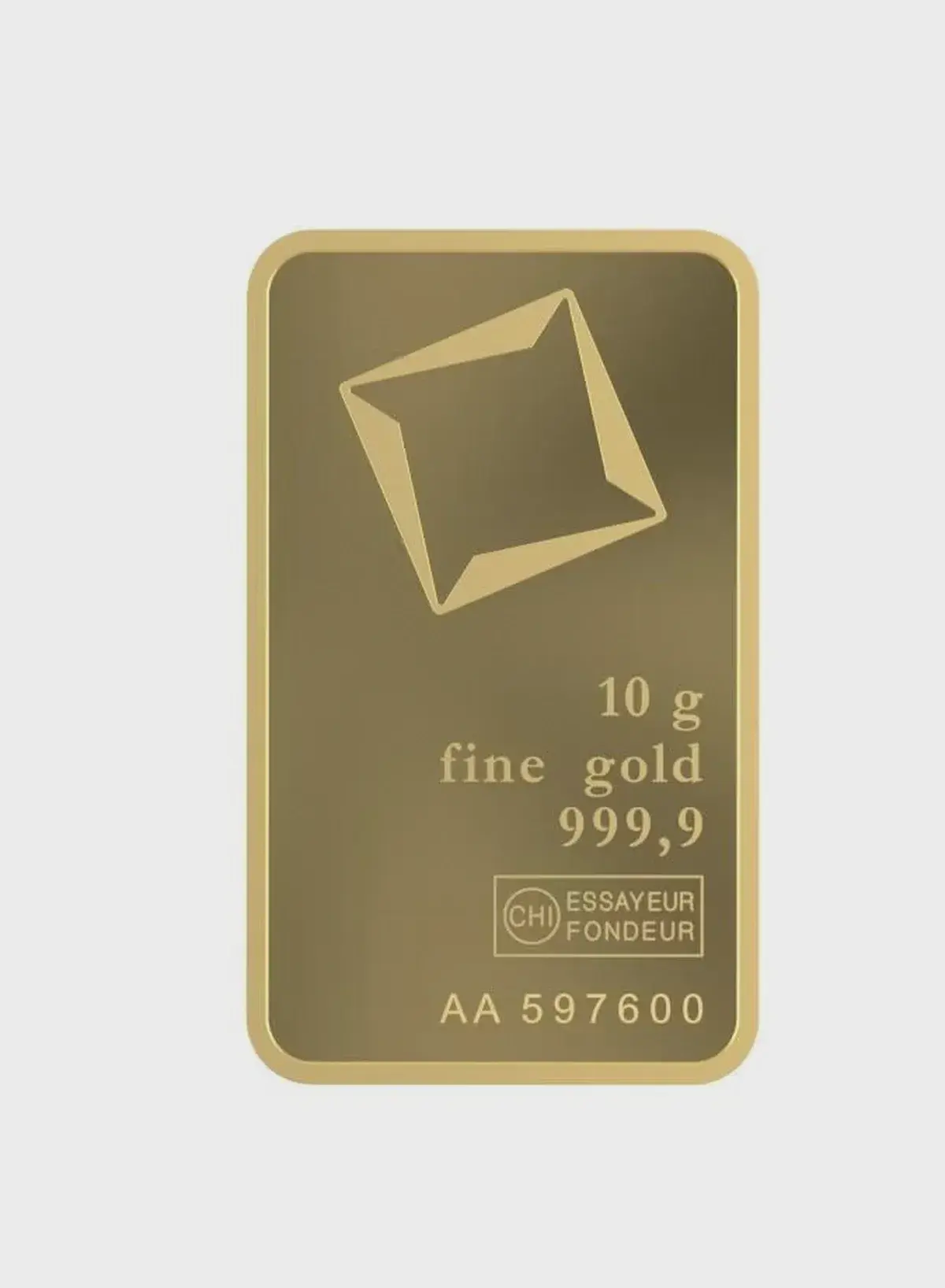 Valcambi Suisse 10g 24K (999.9) Pure Minted Gold Bar - Variable Design-3-3