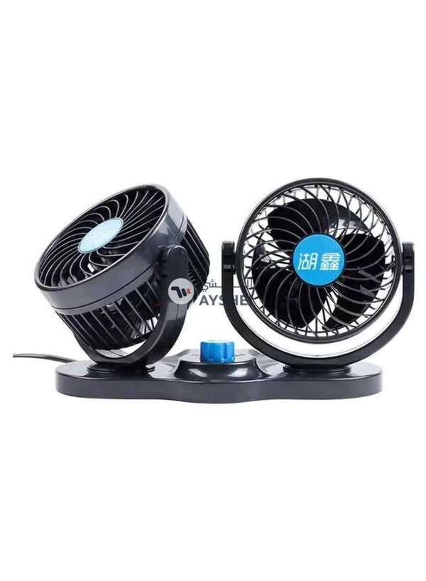 Generic Portable USB Charging Dash Mount Dual Fan