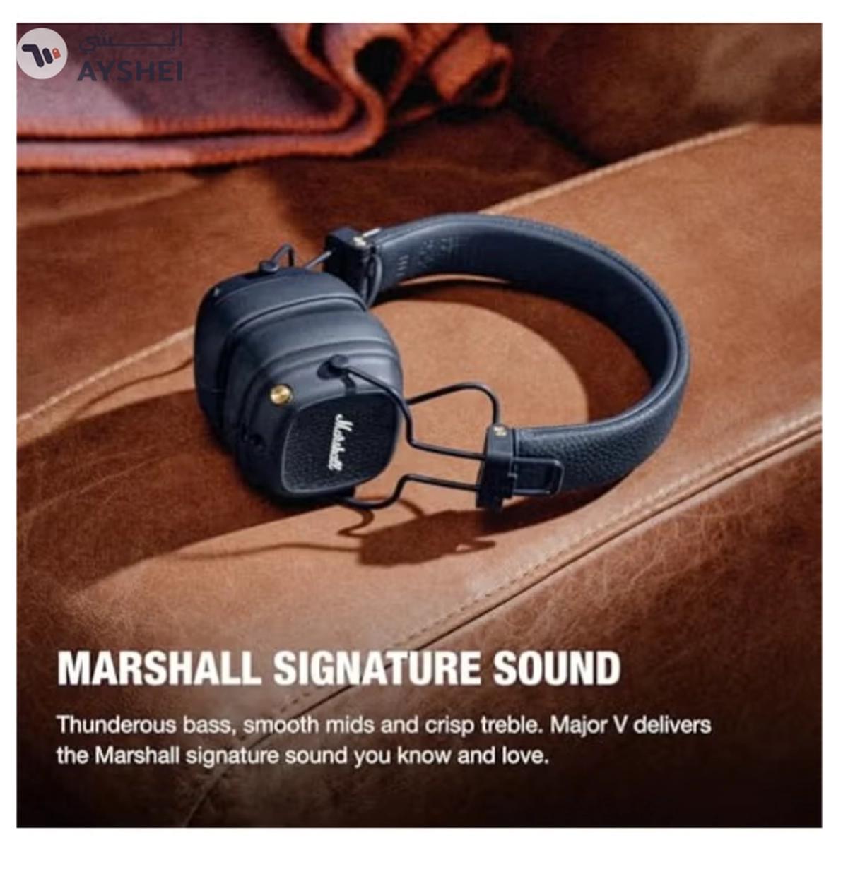 Marshall Major V Bluetooth Headphones - Foldable Bluetooth Wireless Headphones-8-8