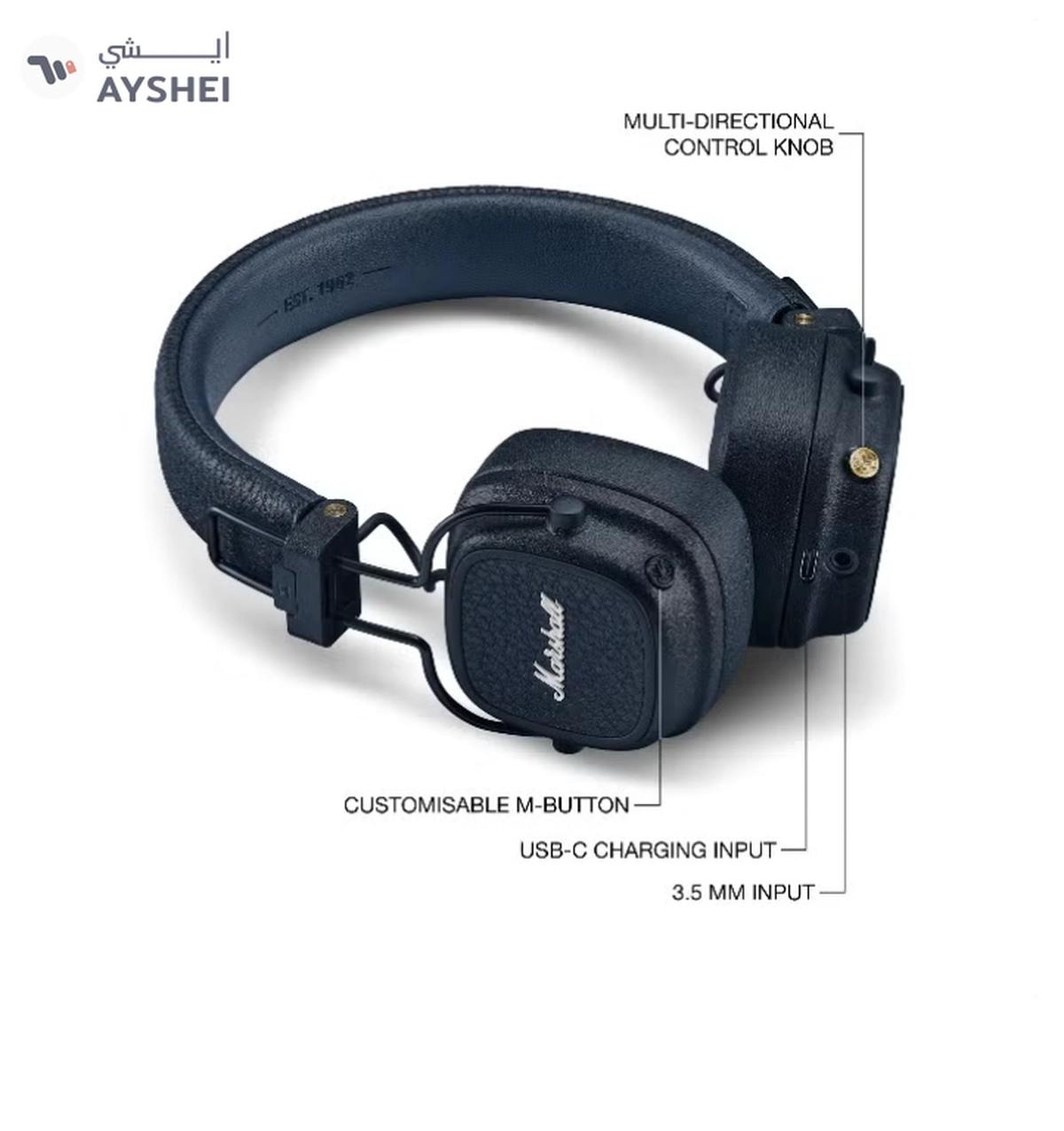 Marshall Major V Bluetooth Headphones - Foldable Bluetooth Wireless Headphones-2-2