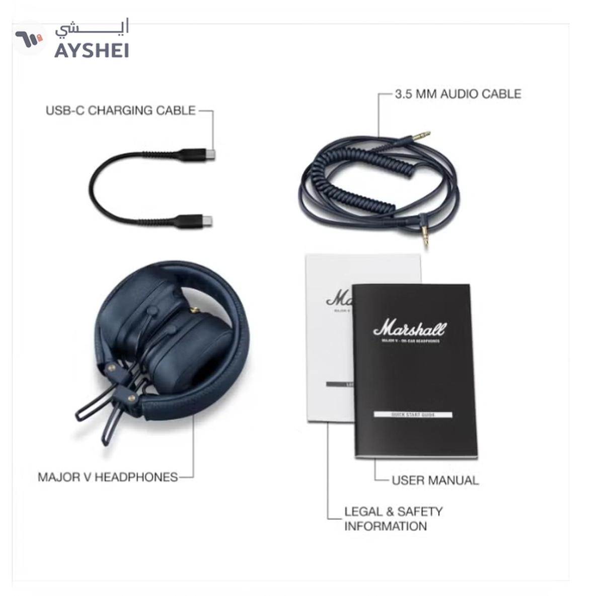 Marshall Major V Bluetooth Headphones - Foldable Bluetooth Wireless Headphones-4-4