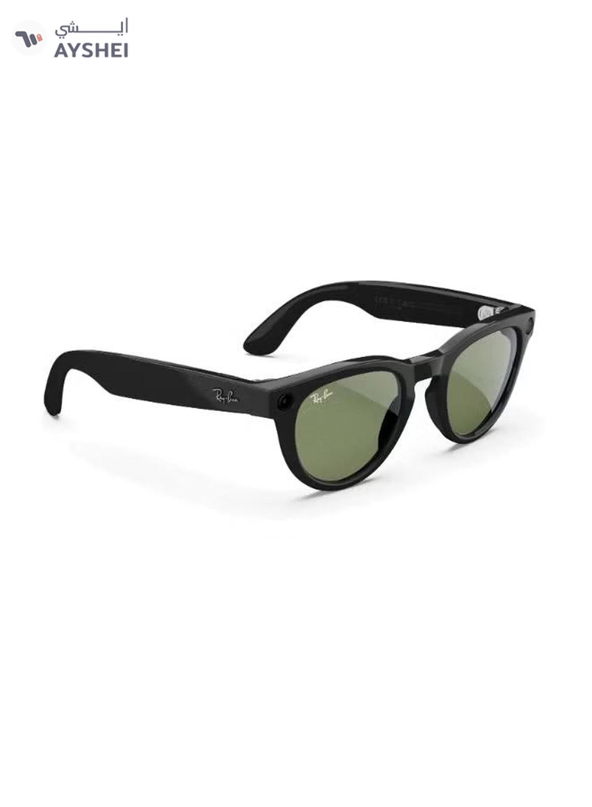 RAY-BAN Headliner (Gen 2) Shiny Black Frame Green Lens Standard High bridge Shiny Black Green-3-3