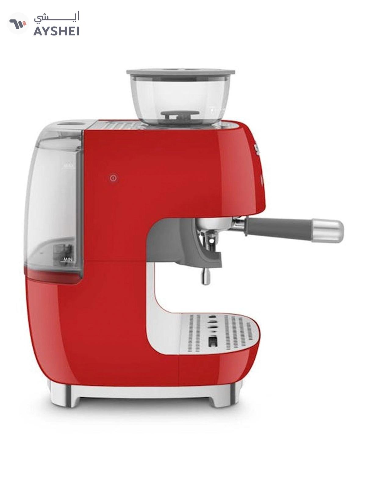 smeg ‘50’s Style’ Coffee Machine with Built in Grinder 0.01 L 1600 W EGF03RDAU Red-1-portrait