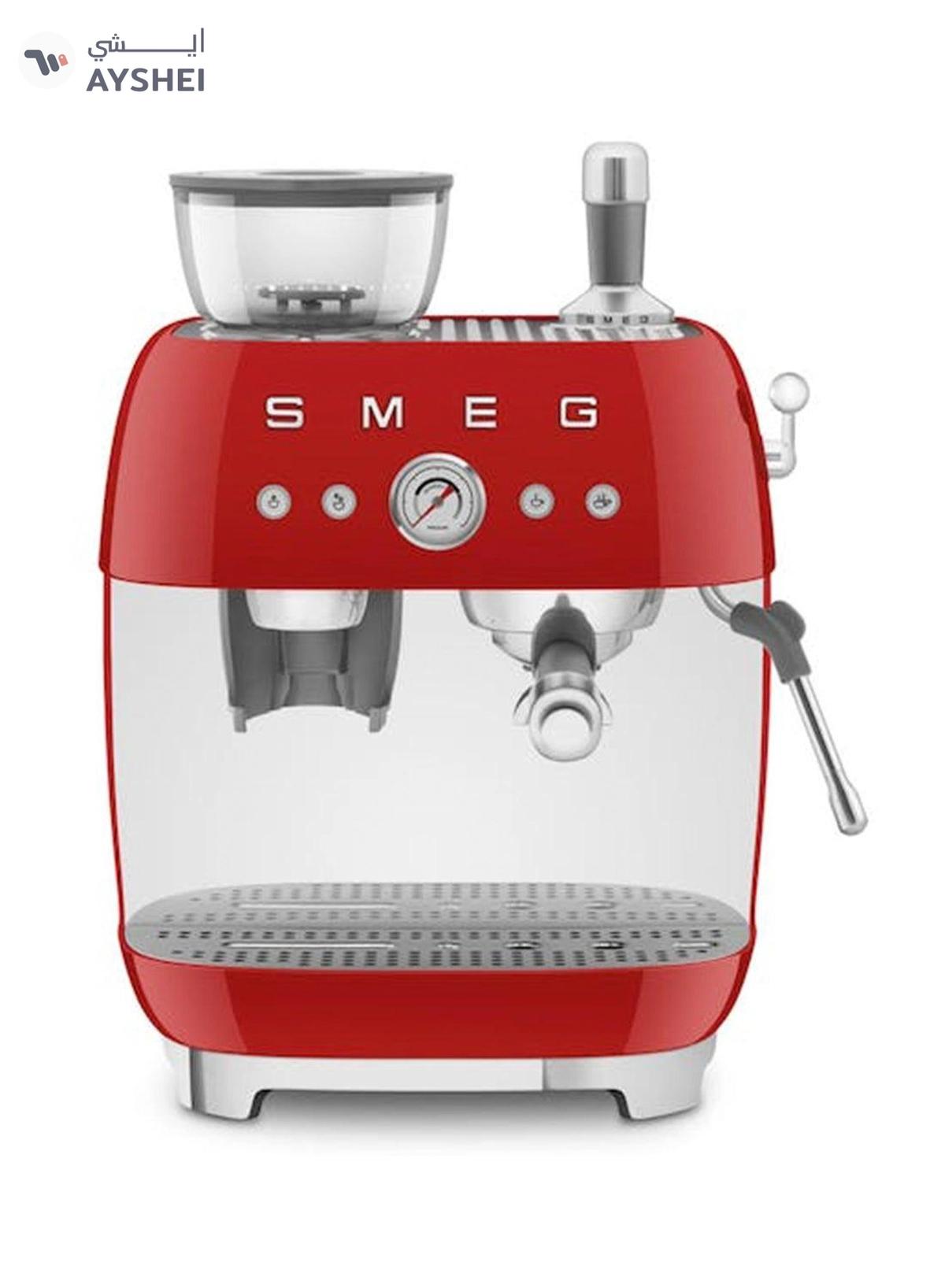 smeg ‘50’s Style’ Coffee Machine with Built in Grinder 0.01 L 1600 W EGF03RDAU Red-0-0