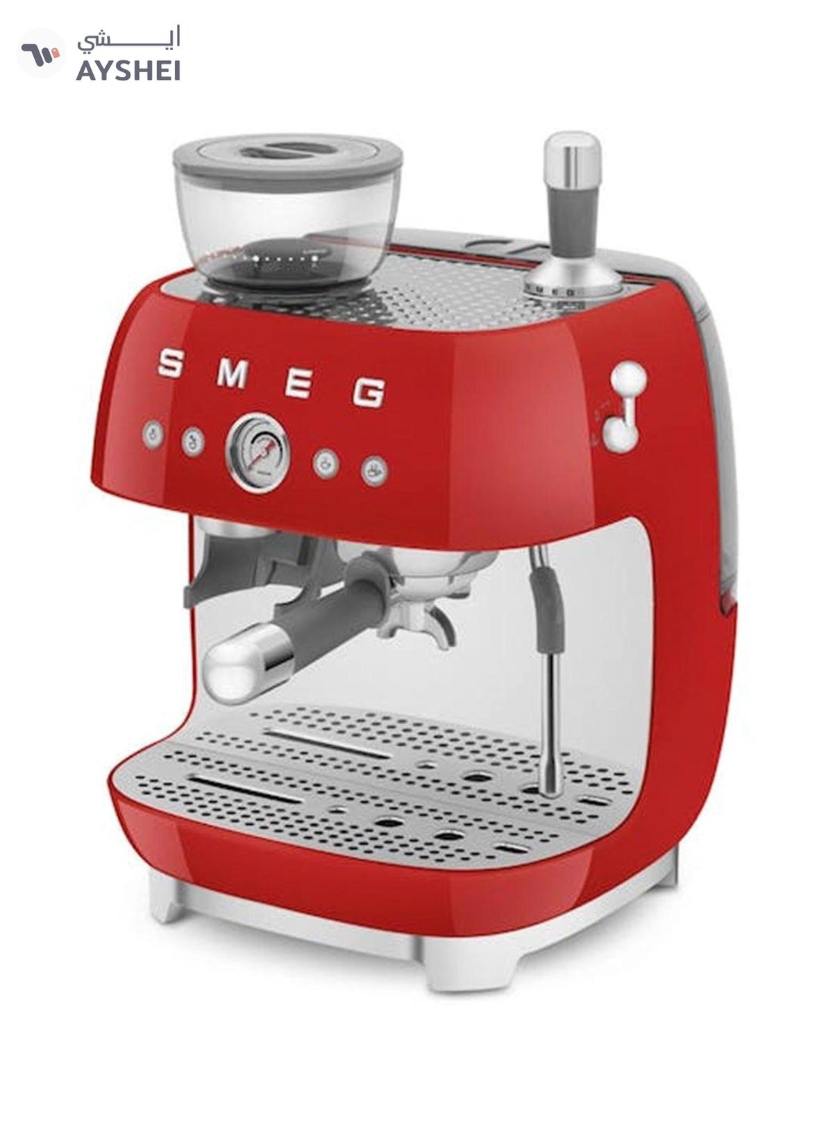 smeg ‘50’s Style’ Coffee Machine with Built in Grinder 0.01 L 1600 W EGF03RDAU Red-4-4