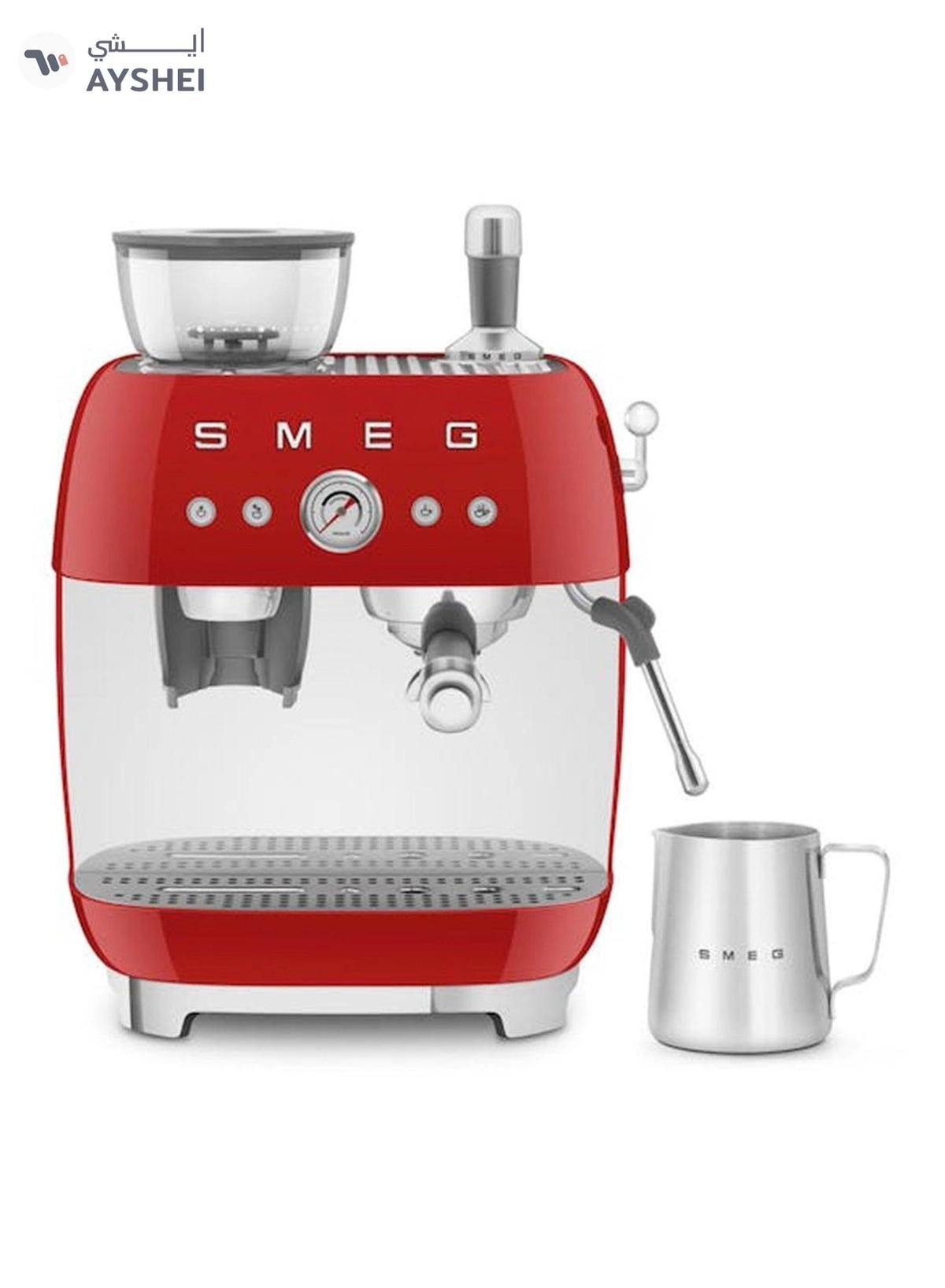 smeg ‘50’s Style’ Coffee Machine with Built in Grinder 0.01 L 1600 W EGF03RDAU Red-6-6