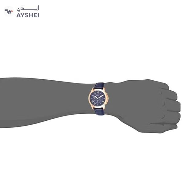 Fossil Men's Grant Water Resistant Chronograph Watch FS4835 - 44 mm - Blue