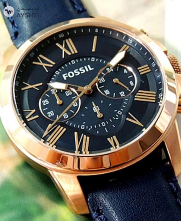 Fossil Men's Grant Water Resistant Chronograph Watch FS4835 - 44 mm - Blue