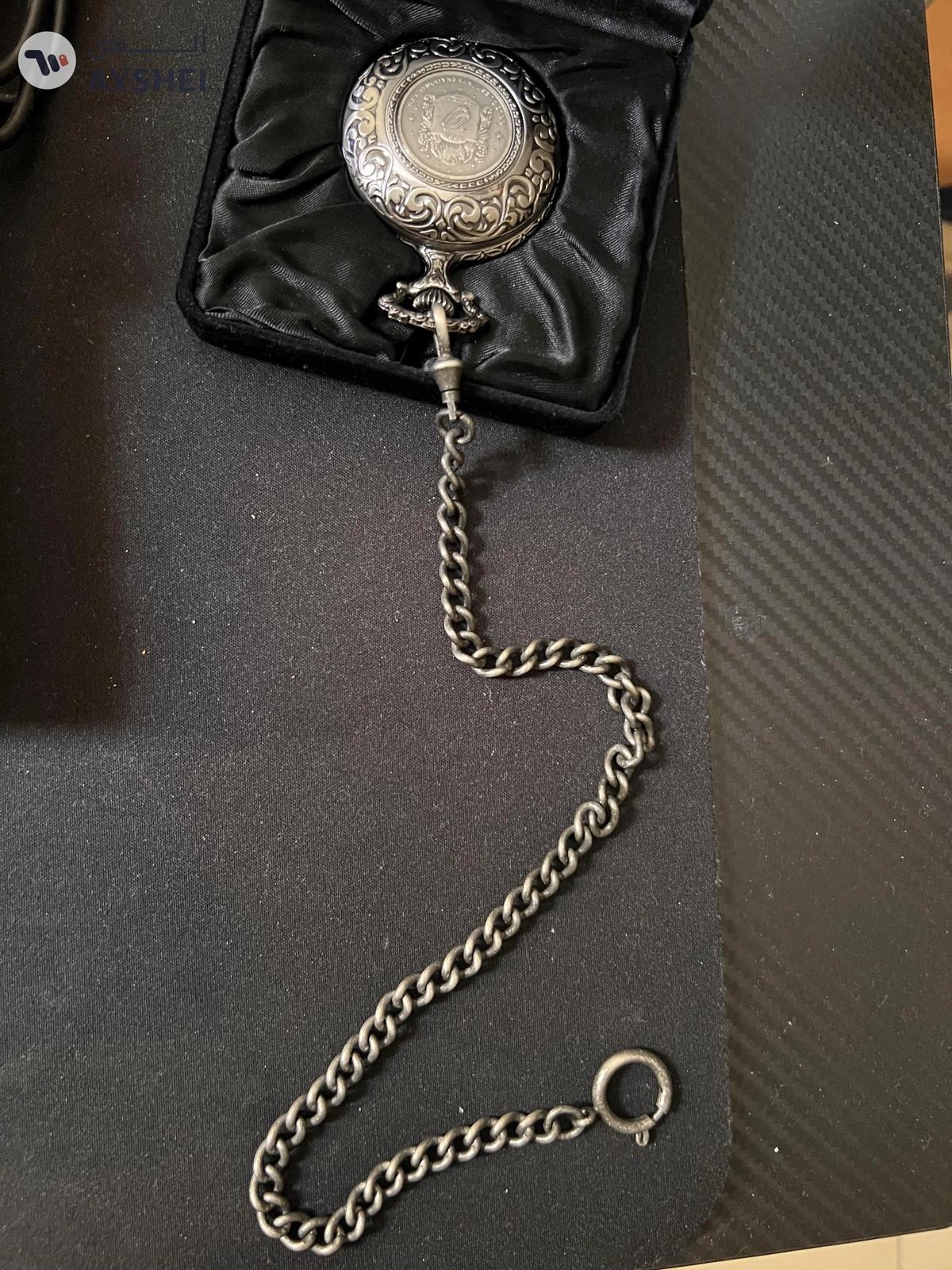 BERIOS Vinatage Pocket Watch (Silver) Authentic-4-4