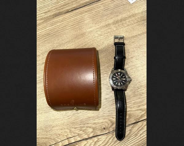 Breitling Avenger II GMT steel automatic men's watch A32390