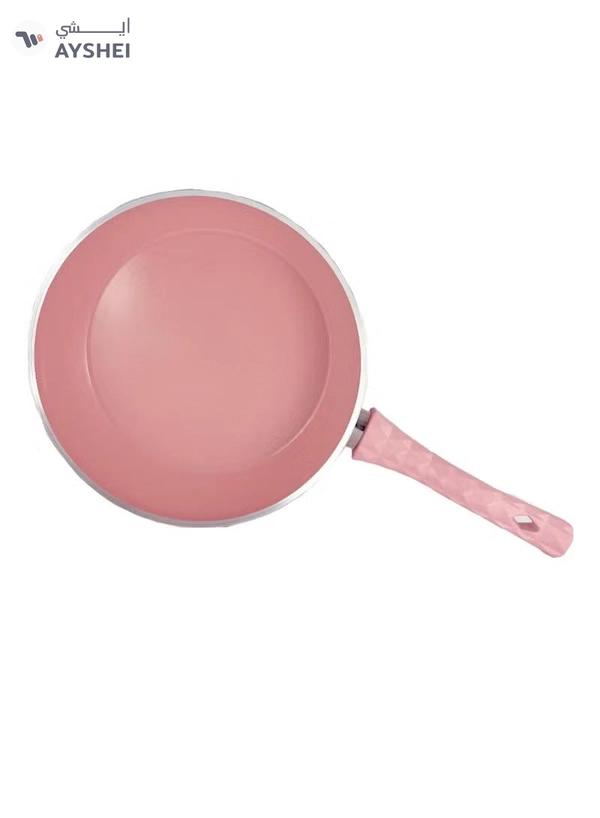 Homemaker 9-Piece Farah Cookware Set - Tempered Glass Lids - 3 Deep Pots - 1 Low Pot - 1 Frypan - Non-Stick Ceramic Surface - PFOA Free - Pink