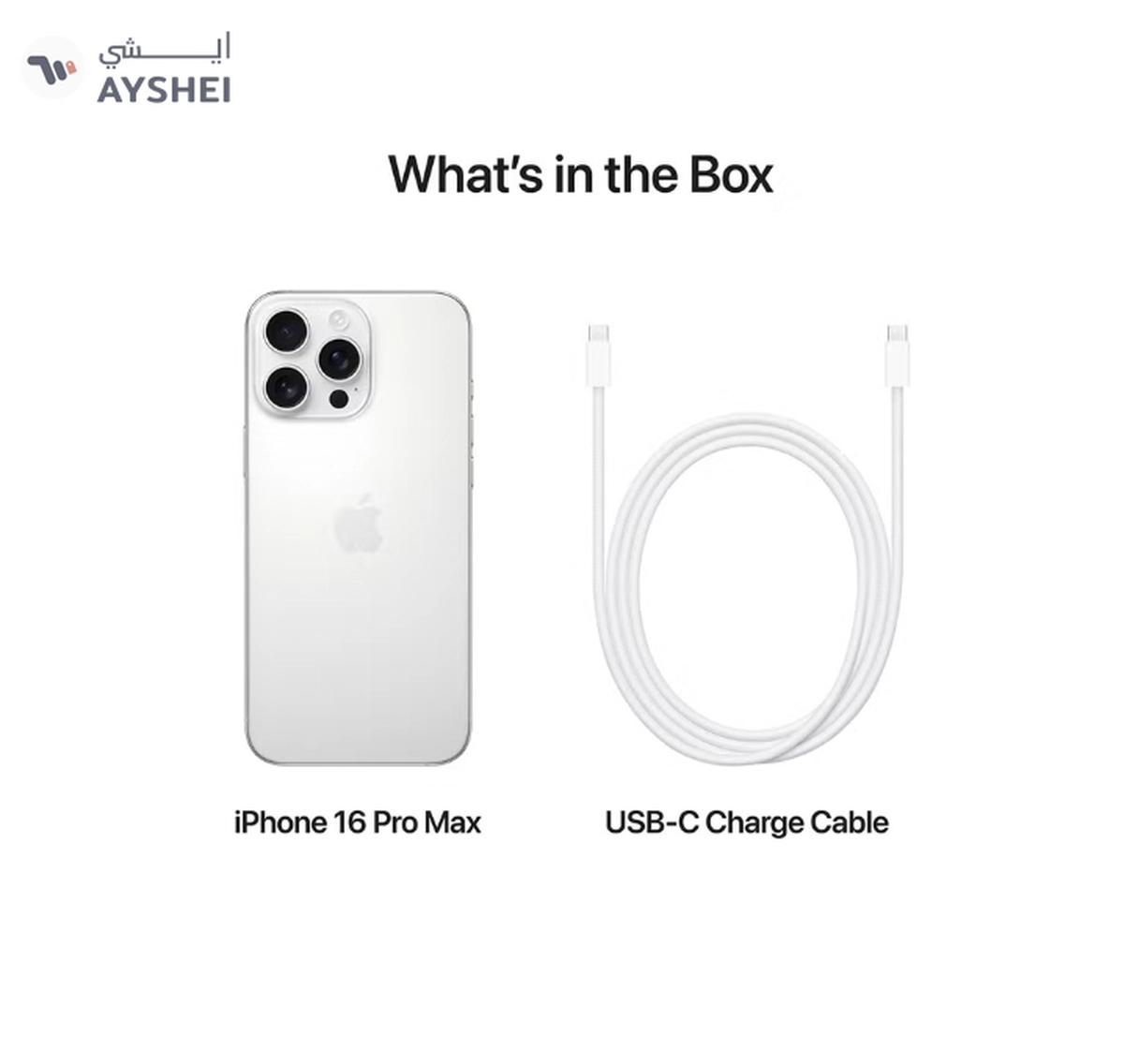 Apple iPhone 16 Pro Max 256GB White Titanium 5G With FaceTime - International Version-6-6