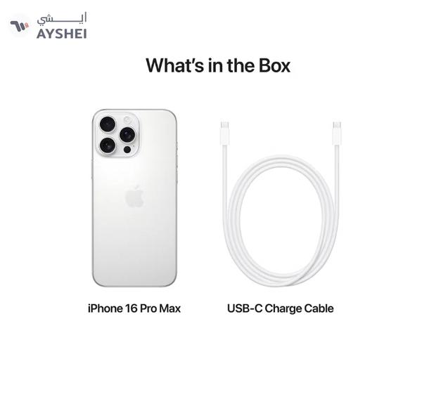 Apple iPhone 16 Pro Max 256GB White Titanium 5G With FaceTime - International Version