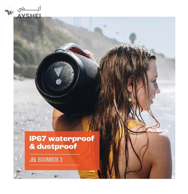 JBL Boombox 3 Portable Speaker With Massive Signature Pro Sound Black