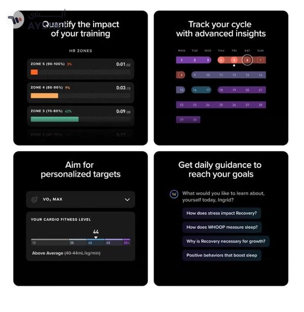 Whoop One – 12-Month Membership – 5.0 Health and Fitness Wearable