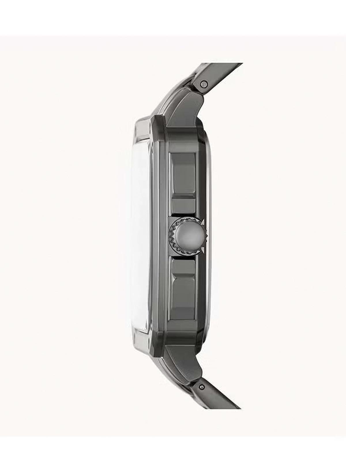 Fossil Men's Inscription Rectangle Shape Stainless Steel Chronograph Wrist Watch BQ2657 - 42mm - Grey-2-2