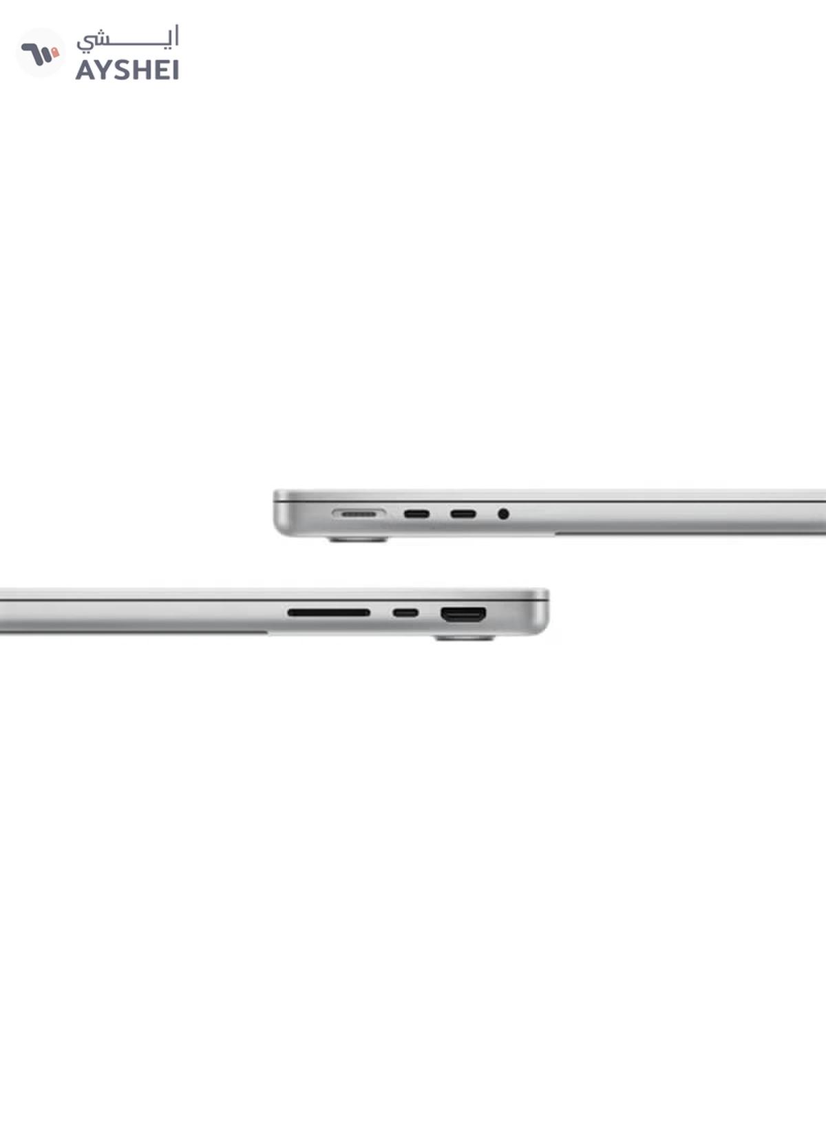 Apple New M5 Macbook Pro 2025 Laptop With 14‑inch XDR Retina Display, M5 chip with 10-core CPU, 10-core GPU Processor/24GB RAM/1TB SSD/MacOS English/Arabic silver-2-2