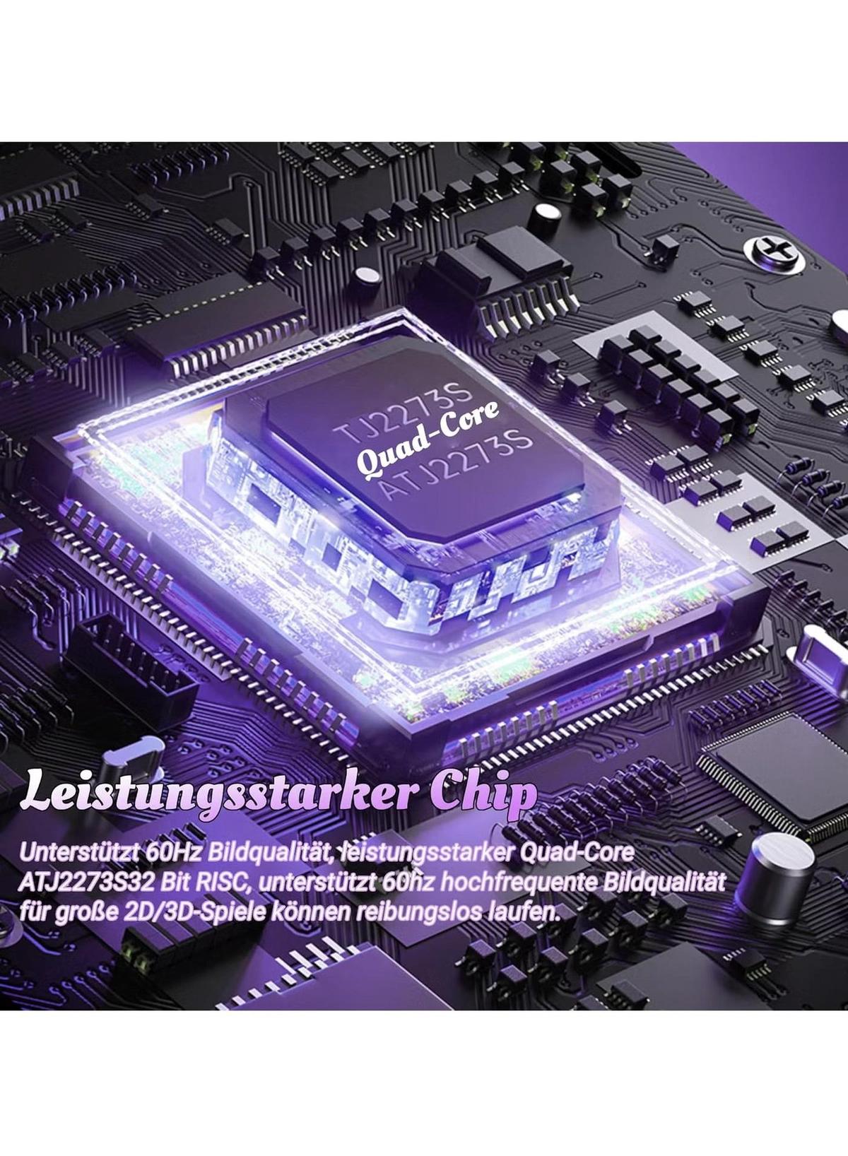 X6 HD Handheld Game Console - Portable Retro Gaming Console, Mini X6 Handheld with 32GB Storage, Built-In Classic Games, Long Battery Life, Perfect for On-the-Go Entertainment (White)-1-portrait