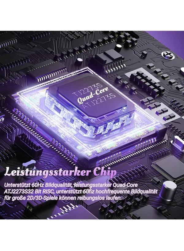 X6 HD Handheld Game Console - Portable Retro Gaming Console, Mini X6 Handheld with 32GB Storage, Built-In Classic Games, Long Battery Life, Perfect for On-the-Go Entertainment (White)