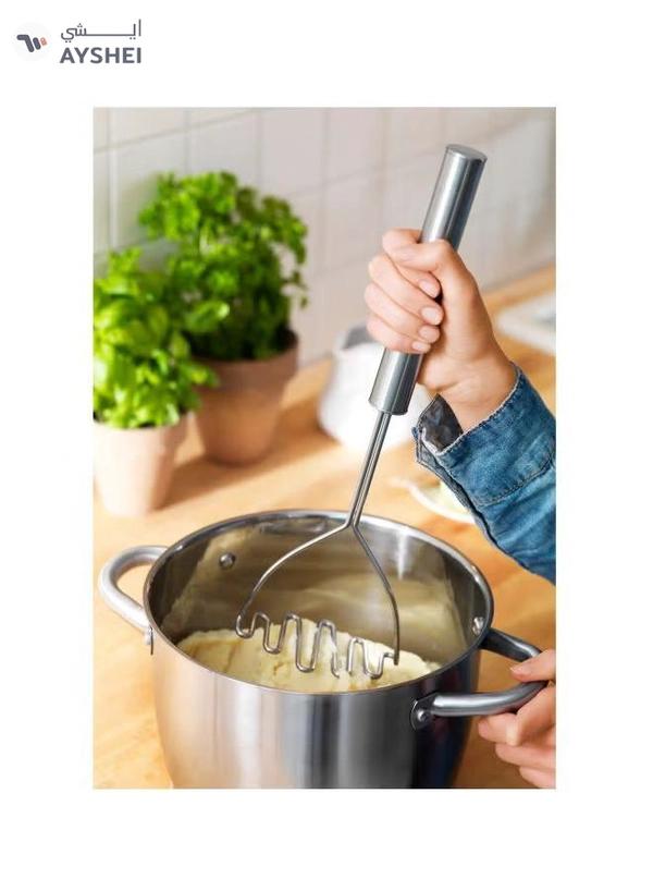 koncis Stainless Steel Potato Masher Silver 18cm