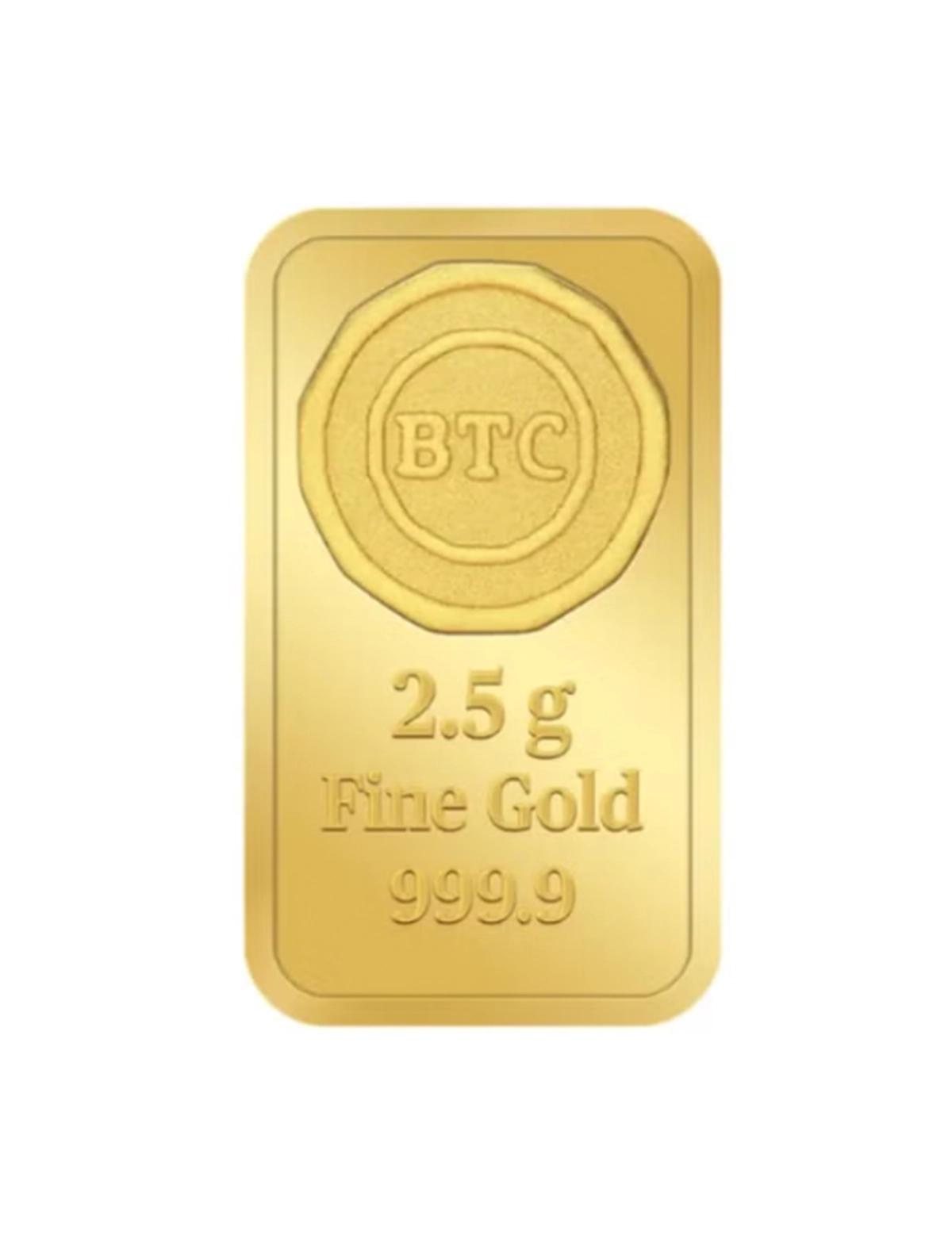 BTC 2.5g Gold Ingot 24K - Variable Design-2-2