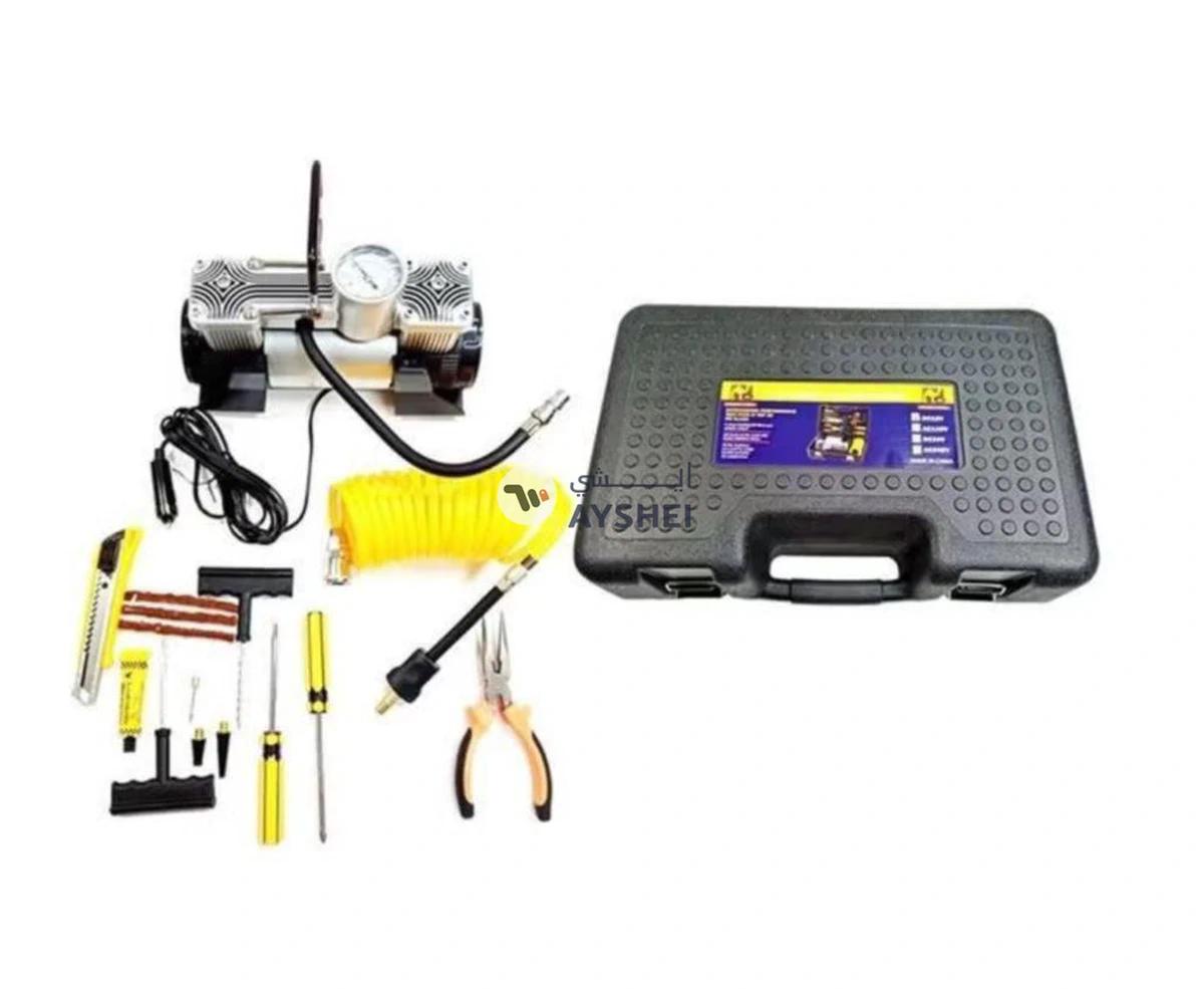 Camel  Air Compressor Tyre Double Cylinder Inflator Heavy Duty Pump With Car Emergency Kit-1-landscape