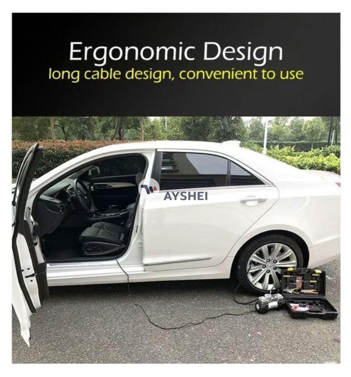 Camel  Air Compressor Tyre Double Cylinder Inflator Heavy Duty Pump With Car Emergency Kit-3-3
