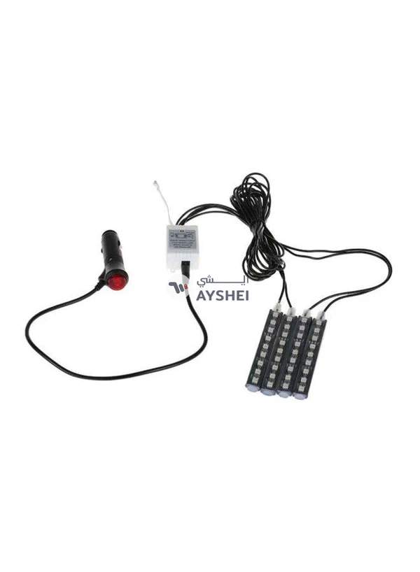 Generic 4-In-1 Wireless Car Interior LED Atmosphere Light Kit