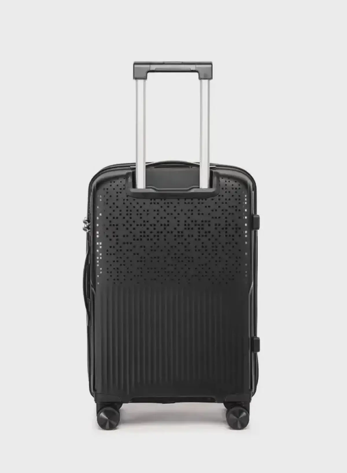 British Tourister 3 Piece Polypropylene Hard Side Spinner Luggage Trolley Set 20/24/28 Inch - Black-4-4