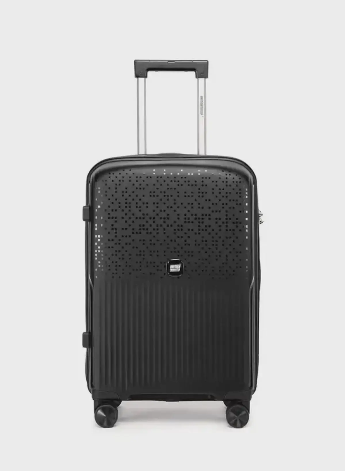 British Tourister 3 Piece Polypropylene Hard Side Spinner Luggage Trolley Set 20/24/28 Inch - Black-1-1