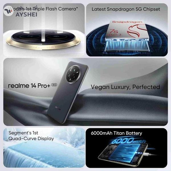 Realme 14 Pro+ 5G Smartphone | 12GB RAM 512GB ROM | 50MP Camera