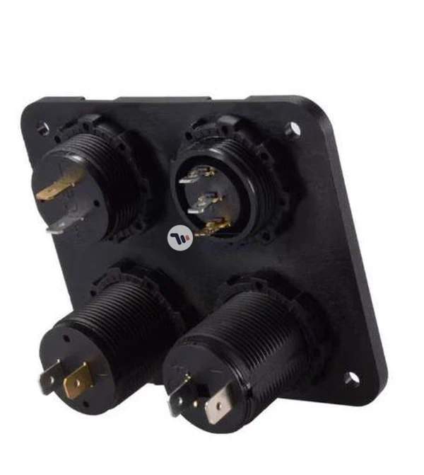 Bluelans Dual USB Car Charger Voltmeter LED Power Socket