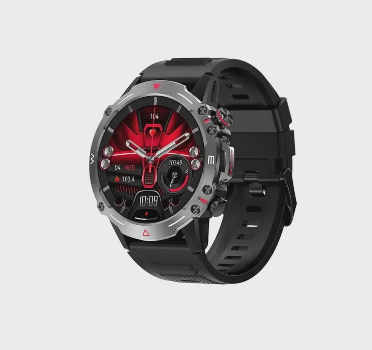 ARMFIT Hulk Smartwatch For Men, AMOLED Always On Display Bluetooth Calling Waterproof Fitness Watches Compatible With Android iOS Black-3-3