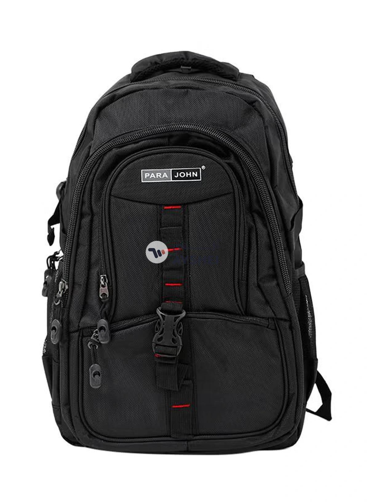PARAJOHN Nylon Zipper Back Pack Black-0-0