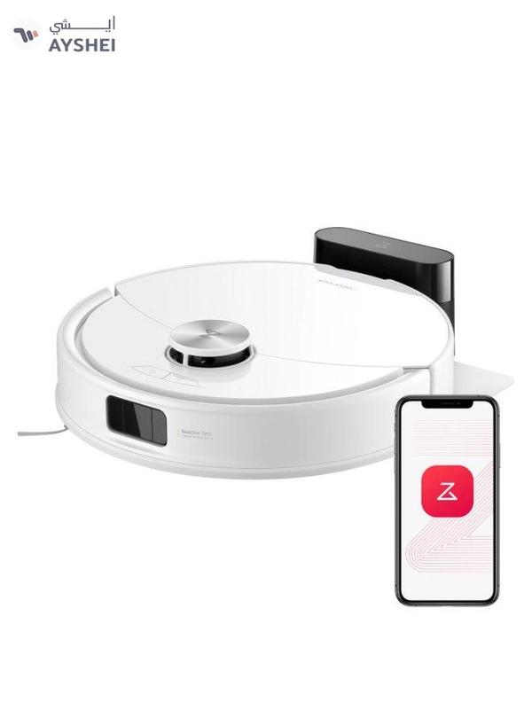 Roborock Qrevo C Pro Robot Vacuum and Mop, 18,500Pa Suction, Dual Zero-Tangling, FlexiArm Side Brush, Hot Water Mop Washing & Warm Air Drying, Self-Emptying&Refilling, Smart Obstacle Avoidance White