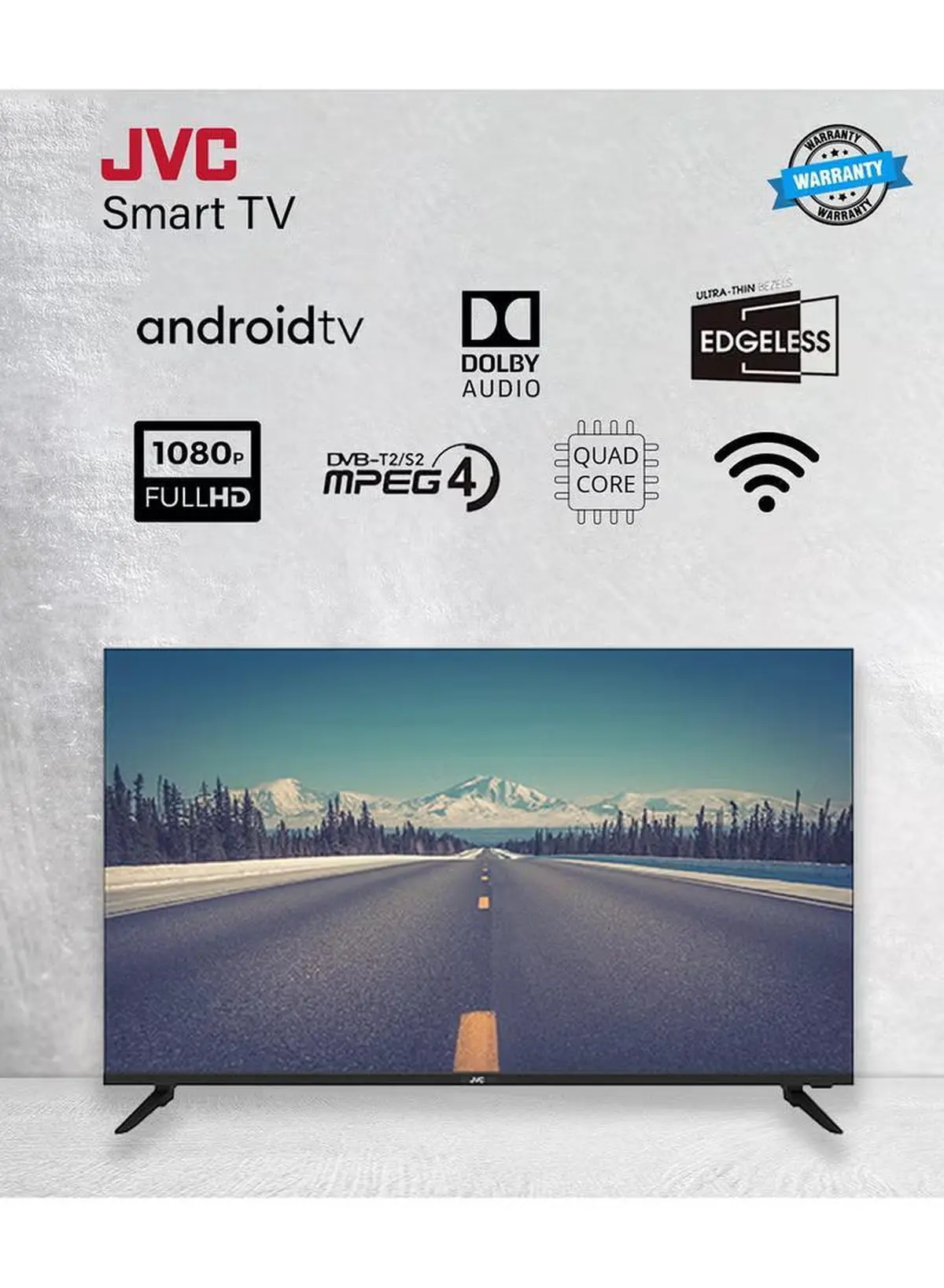 JVC 40 Inch Edgeless Full HD Android Smart TV With Dolby Audio And Quadcore Processor-2-2